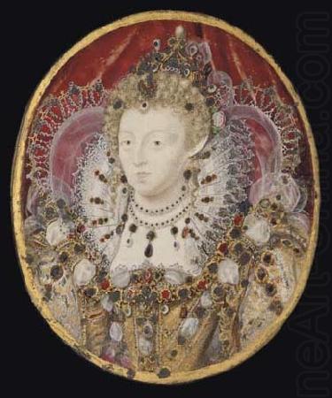 Previously unrecorded Portrait miniature, Nicholas Hilliard